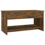 ZNTS Coffee Table Smoked Oak 102x50x52.5 cm Engineered Wood 819290