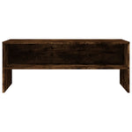ZNTS TV Cabinet Smoked Oak 100x40x40 cm Engineered Wood 815231