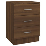 ZNTS Bedside Cabinets 2 pcs Brown Oak 38x35x56 cm Engineered Wood 815326