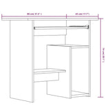 ZNTS Desk Grey Sonoma 80x45x74 cm Engineered Wood 815478