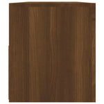 ZNTS TV Cabinet with LED Lights Brown Oak 90x35x40 cm 815692