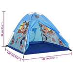 ZNTS Children Play Tent with 250 Balls Blue 120x120x90 cm 3107743