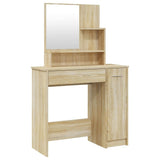 ZNTS Dressing Table with Mirror Sonoma Oak 86.5x35x136 cm 802960
