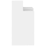 ZNTS Desk with LED Lights White 97x45x90 cm Engineered Wood 805552