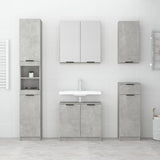 ZNTS Wall-mounted Bathroom Cabinet Concrete Grey 32x20x67 cm 811299