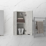 ZNTS Wall-mounted Bathroom Cabinet Concrete Grey 32x20x67 cm 811299