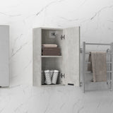 ZNTS Wall-mounted Bathroom Cabinet Concrete Grey 32x20x67 cm 811299