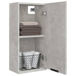 ZNTS Wall-mounted Bathroom Cabinet Concrete Grey 32x20x67 cm 811299