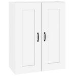 ZNTS Hanging Wall Cabinet High Gloss White 69.5x32.5x90 cm 812309
