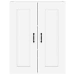 ZNTS Hanging Wall Cabinet High Gloss White 69.5x32.5x90 cm 812309
