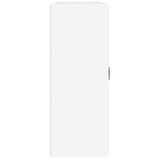 ZNTS Hanging Wall Cabinet High Gloss White 69.5x32.5x90 cm 812309