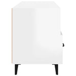 ZNTS TV Cabinet High Gloss White 102x35x50 cm Engineered Wood 812615