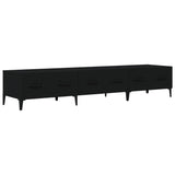 ZNTS TV Cabinet Black 150x34,5x30 cm Engineered Wood 812646