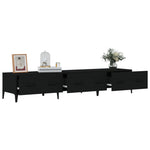 ZNTS TV Cabinet Black 150x34,5x30 cm Engineered Wood 812646