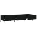 ZNTS TV Cabinet Black 150x34,5x30 cm Engineered Wood 812646