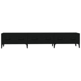 ZNTS TV Cabinet Black 150x34,5x30 cm Engineered Wood 812646