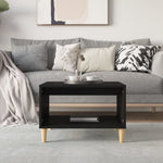 ZNTS Coffee Table Black 60x40x50 cm Engineered Wood 812673