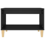 ZNTS Coffee Table Black 60x40x50 cm Engineered Wood 812673
