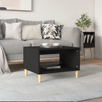 ZNTS Coffee Table Black 60x40x50 cm Engineered Wood 812673