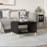 ZNTS Coffee Table Black 60x40x50 cm Engineered Wood 812673