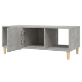 ZNTS Coffee Table Concrete Grey 102x50x40 cm Engineered Wood 812694