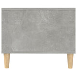 ZNTS Coffee Table Concrete Grey 102x50x40 cm Engineered Wood 812694