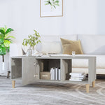 ZNTS Coffee Table Concrete Grey 102x50x40 cm Engineered Wood 812694