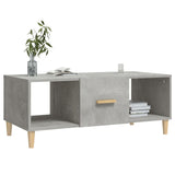 ZNTS Coffee Table Concrete Grey 102x50x40 cm Engineered Wood 812694