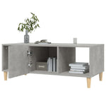 ZNTS Coffee Table Concrete Grey 102x50x40 cm Engineered Wood 812694