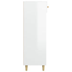 ZNTS Shoe Cabinet High Gloss White 60x35x105 cm Engineered Wood 812786
