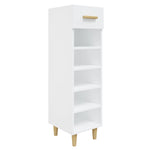 ZNTS Shoe Cabinet High Gloss White 30x35x105 cm Engineered Wood 812804