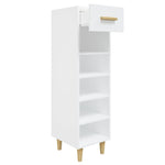 ZNTS Shoe Cabinet High Gloss White 30x35x105 cm Engineered Wood 812804