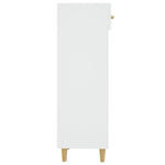 ZNTS Shoe Cabinet High Gloss White 30x35x105 cm Engineered Wood 812804