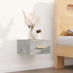 ZNTS Wall-mounted Bedside Cabinets 2 pcs Concrete Grey 35x35x20 cm 812843