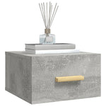 ZNTS Wall-mounted Bedside Cabinets 2 pcs Concrete Grey 35x35x20 cm 812843
