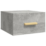 ZNTS Wall-mounted Bedside Cabinets 2 pcs Concrete Grey 35x35x20 cm 812843