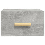 ZNTS Wall-mounted Bedside Cabinets 2 pcs Concrete Grey 35x35x20 cm 812843