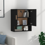 ZNTS Wall Cabinet Black 60x31x70 cm Engineered Wood 812871