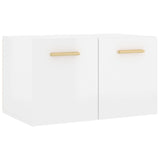 ZNTS Wall Cabinet High Gloss White 60x 36.5x35 cm Engineered Wood 812921