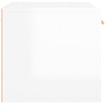 ZNTS Wall Cabinet High Gloss White 60x 36.5x35 cm Engineered Wood 812921