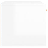 ZNTS Wall Cabinet High Gloss White 60x 36.5x35 cm Engineered Wood 812921