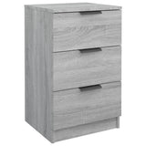 ZNTS Bedside Cabinets 2 pcs Grey Sonoma 40x36x65 cm 817054