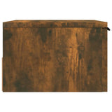 ZNTS Wall-mounted Bedside Cabinets 2 pcs Smoked Oak 34x30x20 cm 817088