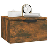 ZNTS Wall-mounted Bedside Cabinets 2 pcs Smoked Oak 34x30x20 cm 817088