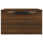 ZNTS Wall-mounted Bedside Cabinets 2 pcs Brown Oak 34x30x20 cm 817092