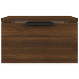 ZNTS Wall-mounted Bedside Cabinets 2 pcs Brown Oak 34x30x20 cm 817092