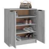 ZNTS Shoe Cabinet Grey Sonoma 59x35x70 cm Engineered Wood 817103