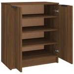 ZNTS Shoe Cabinet Brown Oak 59x35x70 cm Engineered Wood 817104