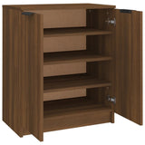 ZNTS Shoe Cabinet Brown Oak 59x35x70 cm Engineered Wood 817104