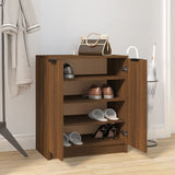 ZNTS Shoe Cabinet Brown Oak 59x35x70 cm Engineered Wood 817104